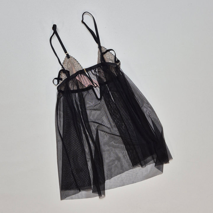 Victoria’s Secret svart spets babydoll – Storlek X