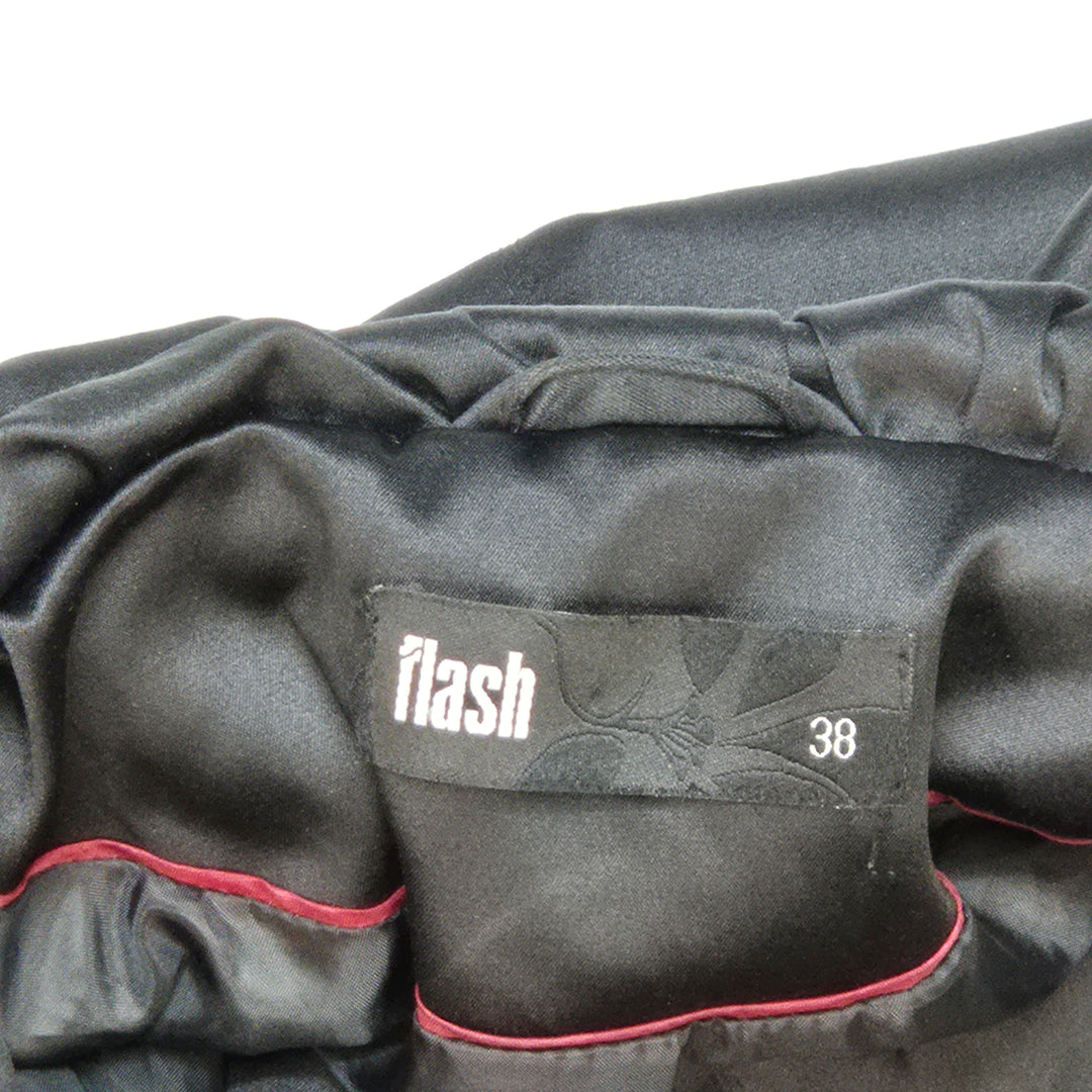 Elegant svart damkappa från Flash, storlek 38