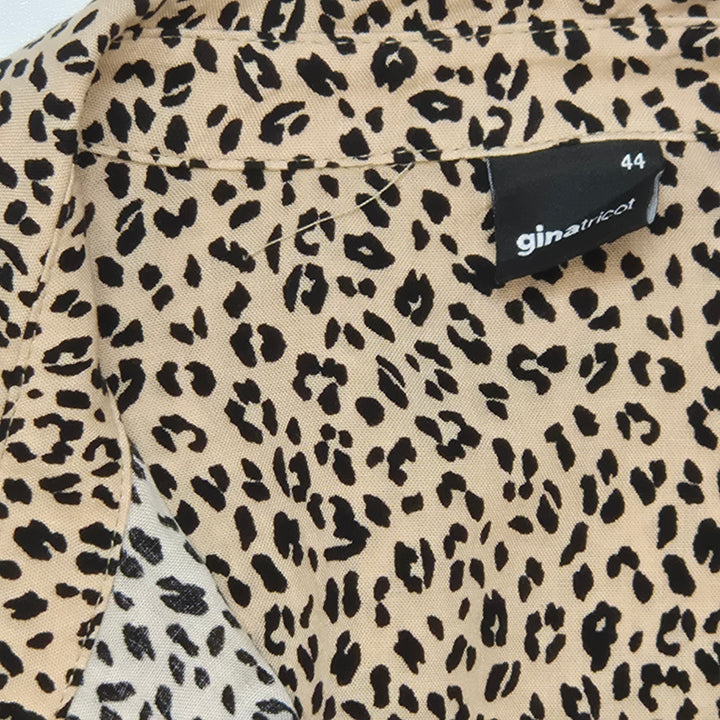 Leopardmönstrad blus Gina Tricot elegant damstl 44