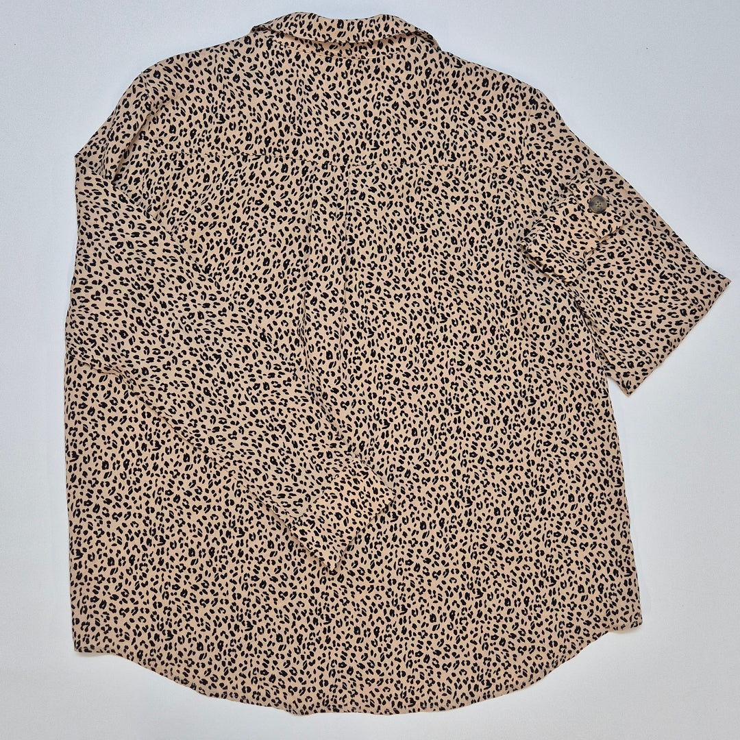 Leopardmönstrad blus Gina Tricot elegant damstl 44