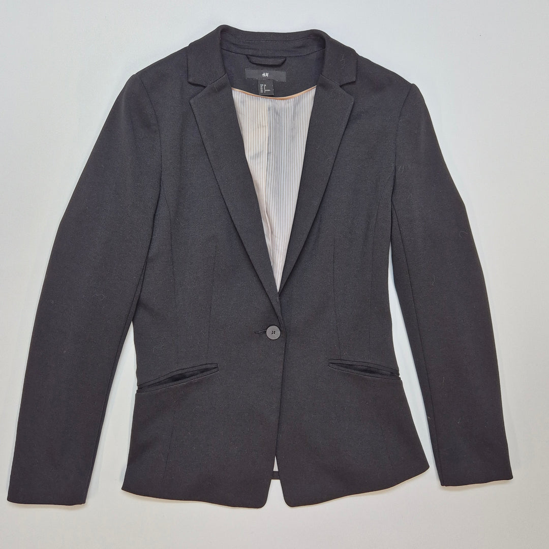 Elegant mörkgrå H&M kavaj i textil