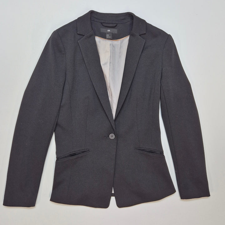 Elegant mörkgrå H&M kavaj i textil