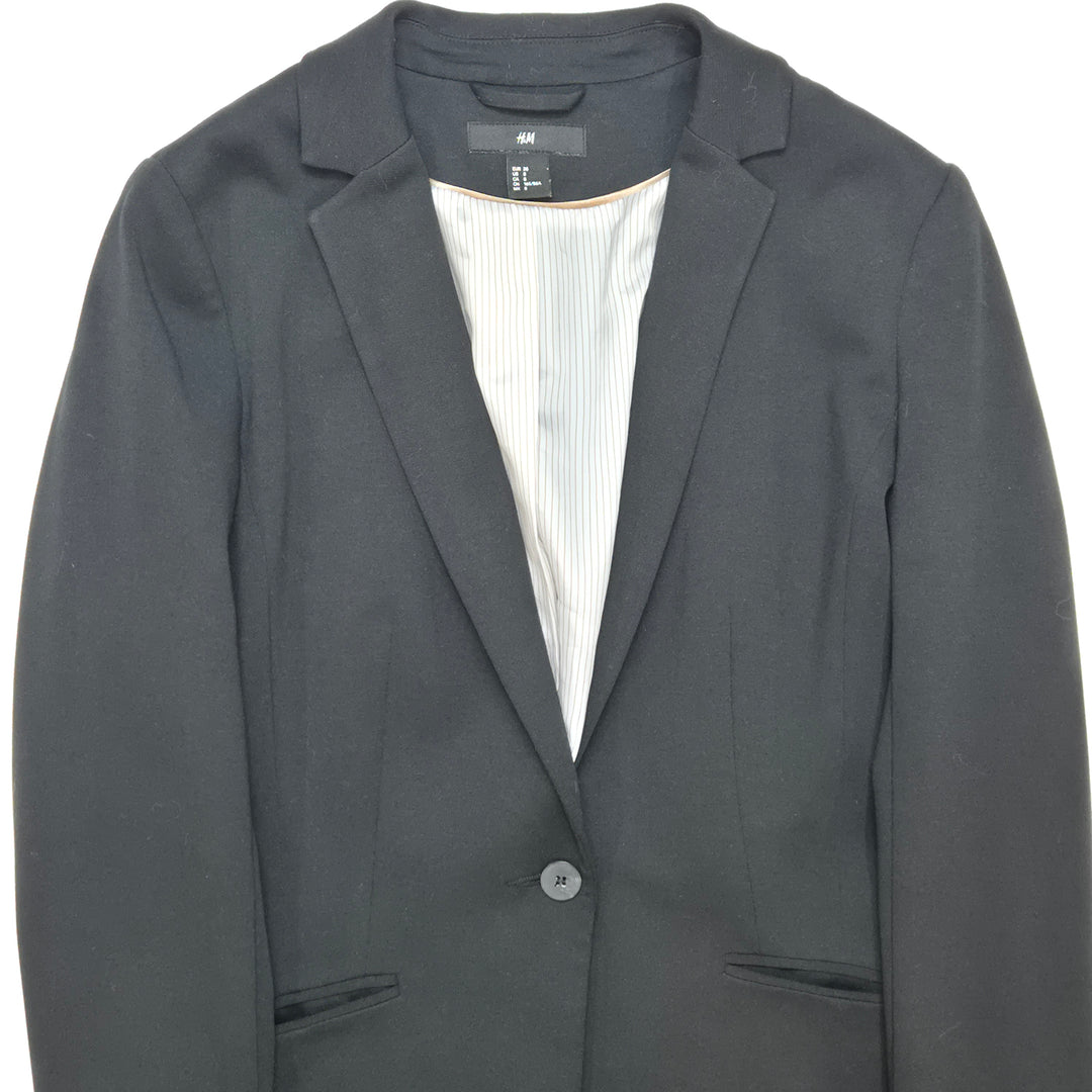 Elegant mörkgrå H&M kavaj i textil