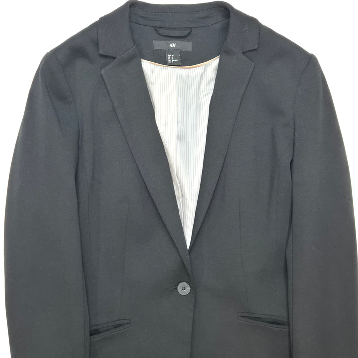 Elegant mörkgrå H&M kavaj i textil