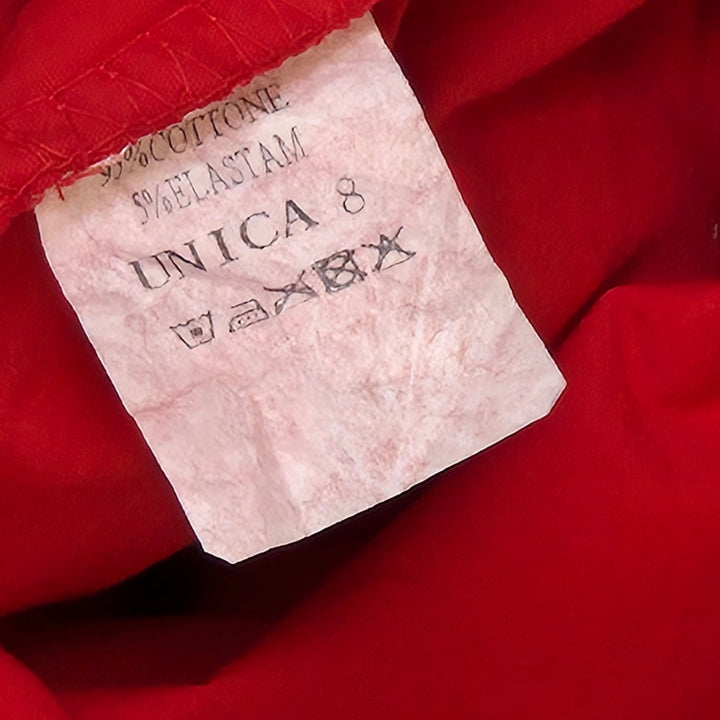 Unica röd blus i bomullsblandning dam