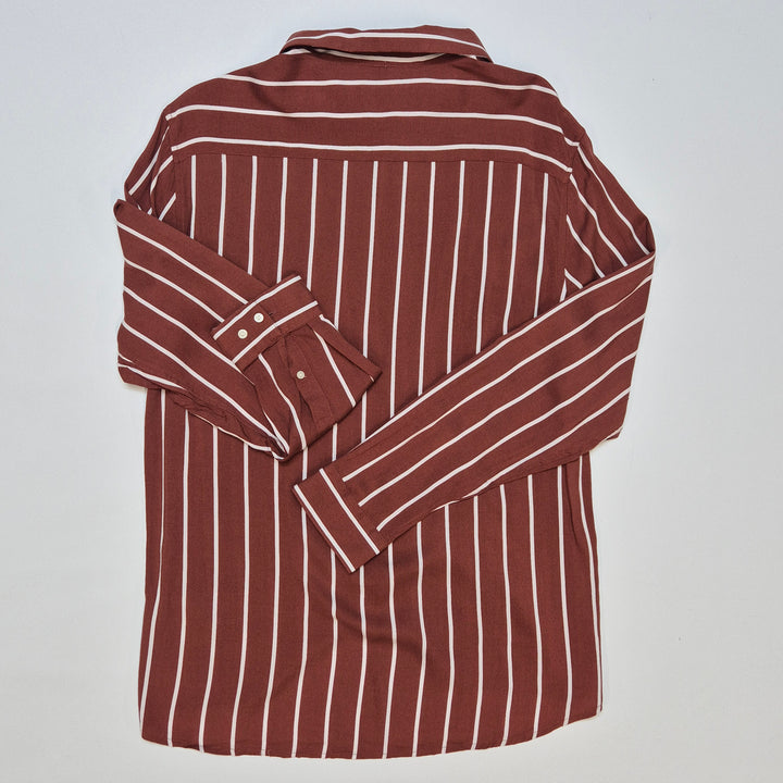 Klassisk randig terrakottaskjorta H&M