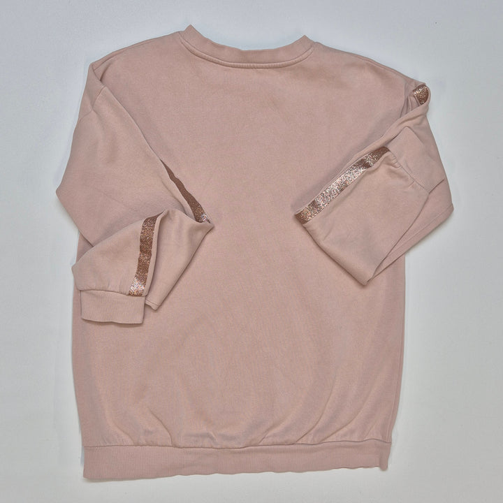 H&M ljusrosa tröja med silvriga pailletter