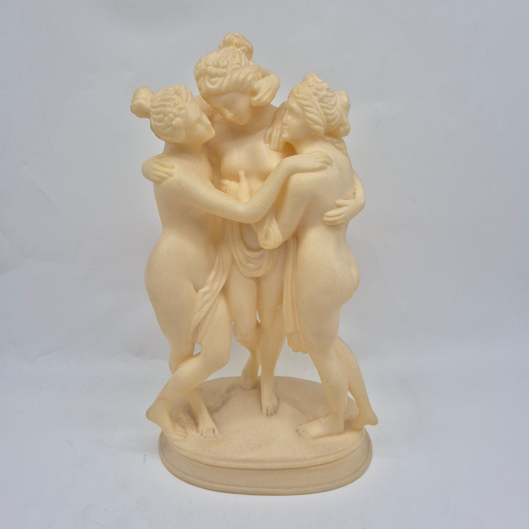 Tidlös retro skulptur i marmorerat harts