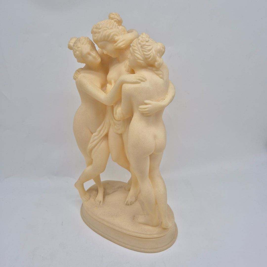 Tidlös retro skulptur i marmorerat harts