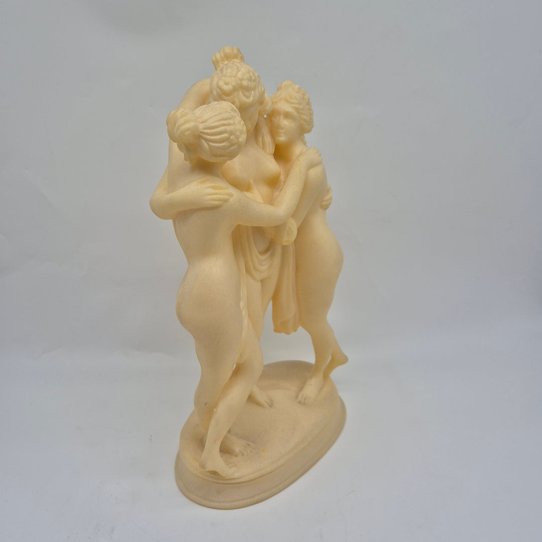 Tidlös retro skulptur i marmorerat harts