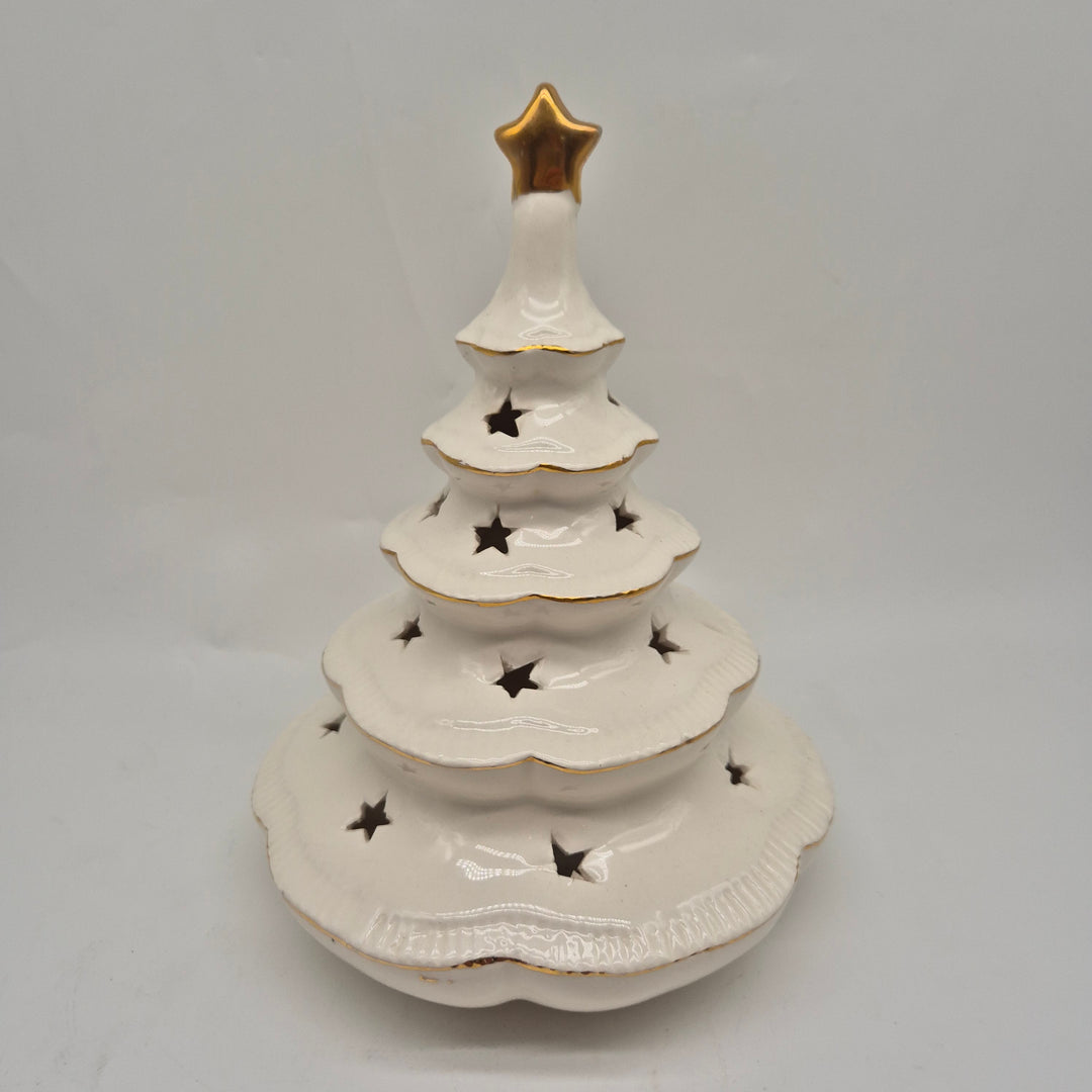 Retro keramik ljusstake julgran Jie Gantofta