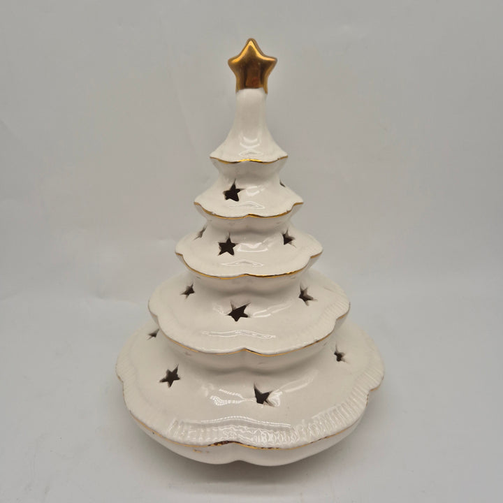 Retro keramik ljusstake julgran Jie Gantofta