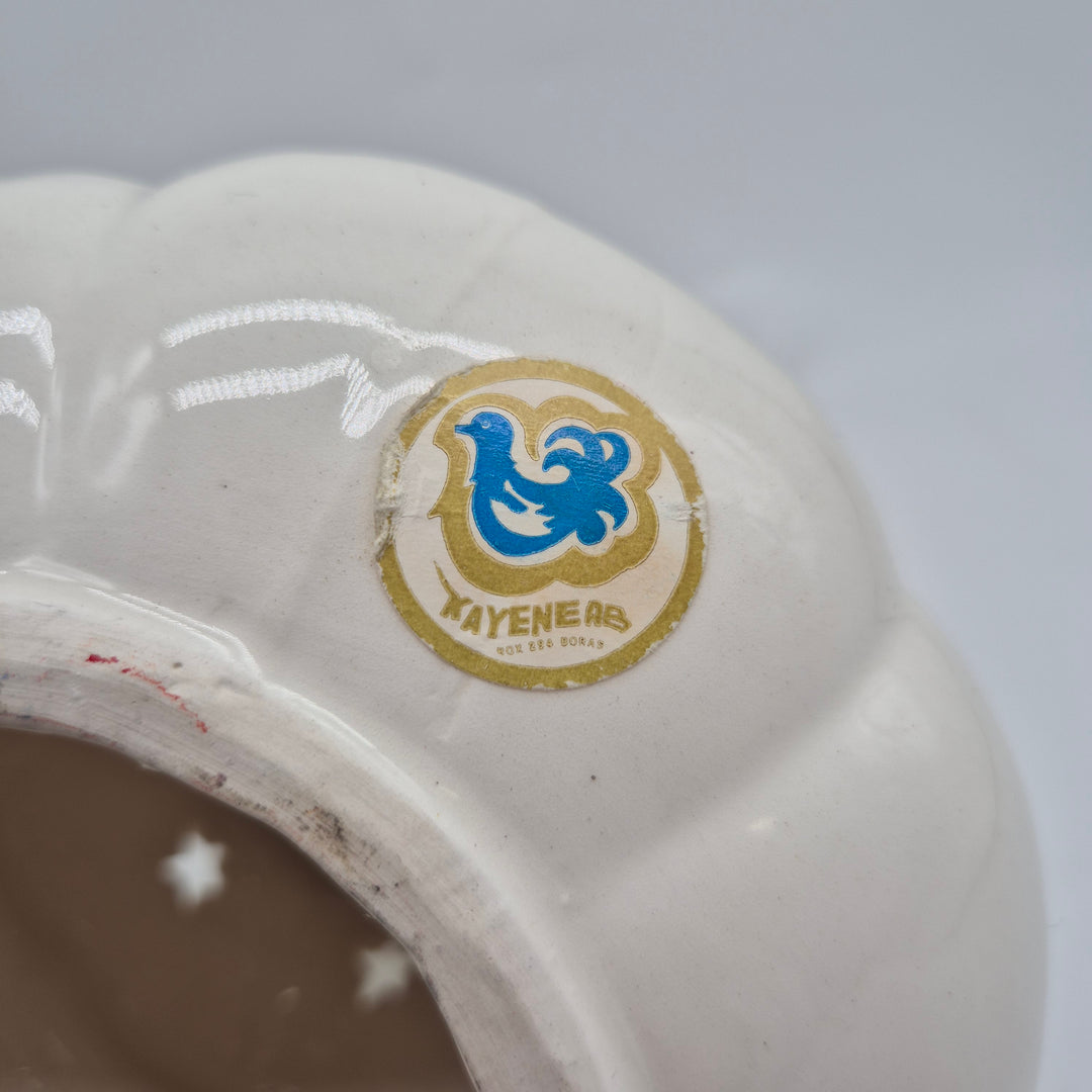 Retro keramik ljusstake julgran Jie Gantofta