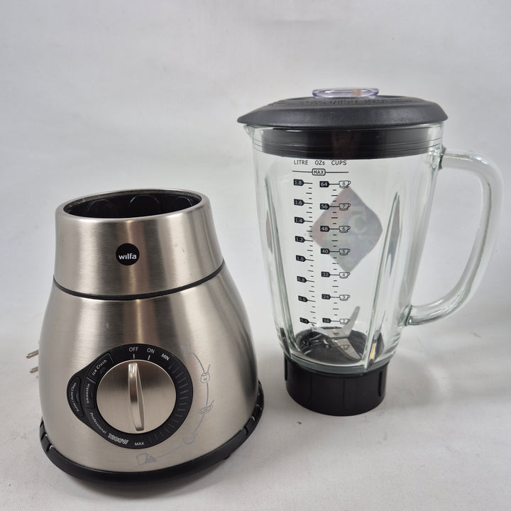 Wilfa mixer i glas och rostfritt stål