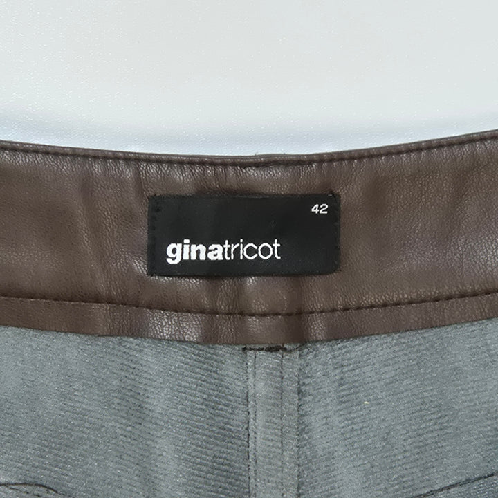 Unika bruna läderbyxor Gina Tricot storlek 42