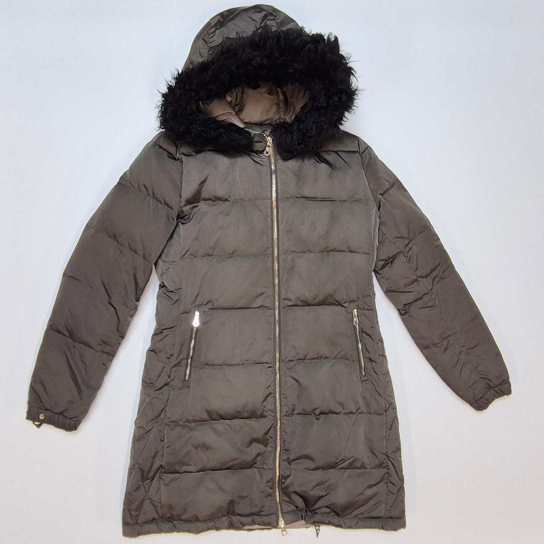 Massimo Dutti vinterjacka med pälskantad huva