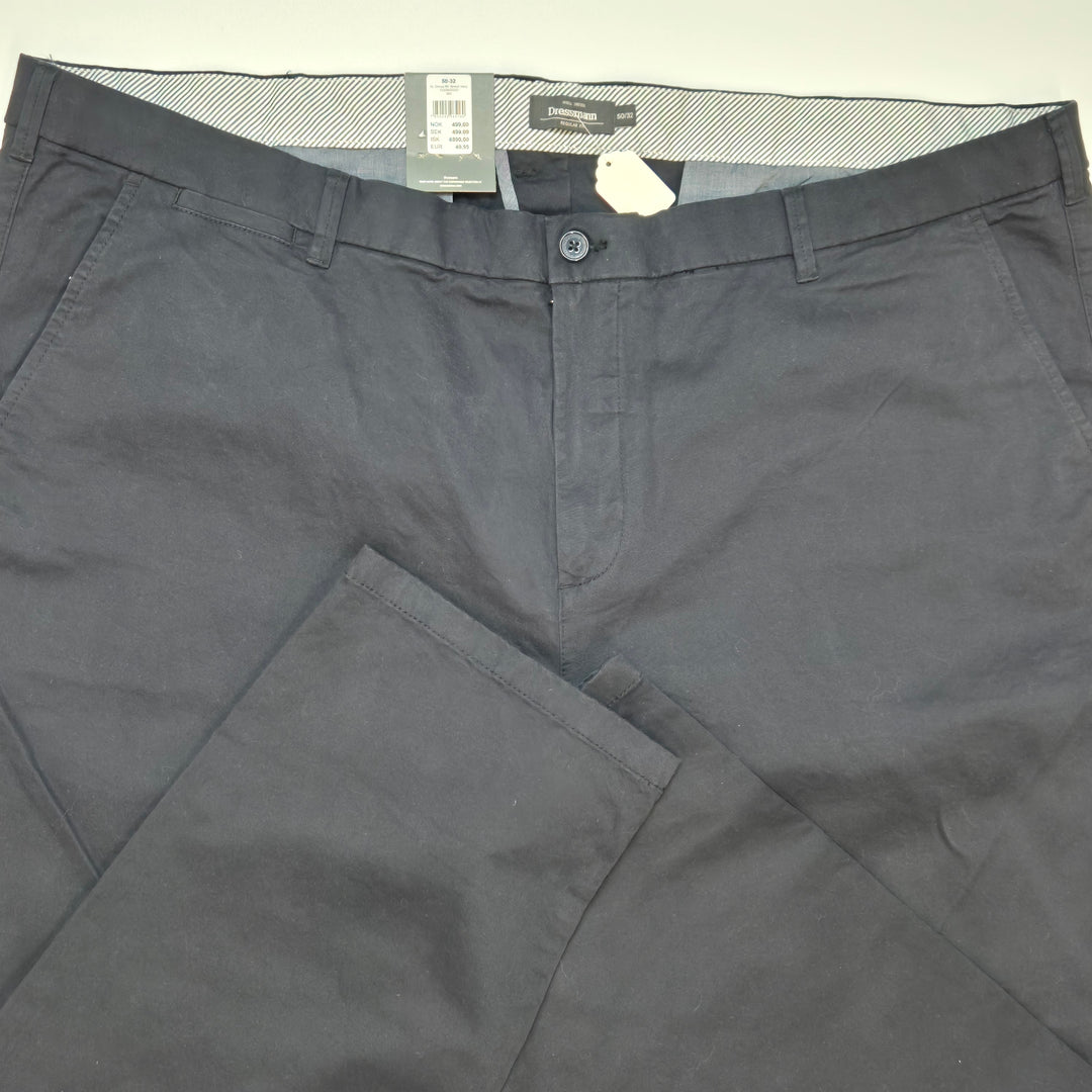 Mörkblå dressmann chinos herrstorlek 50/32