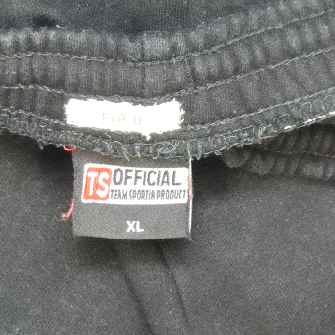 Retro svarta joggingbyxor Team Sportia XL