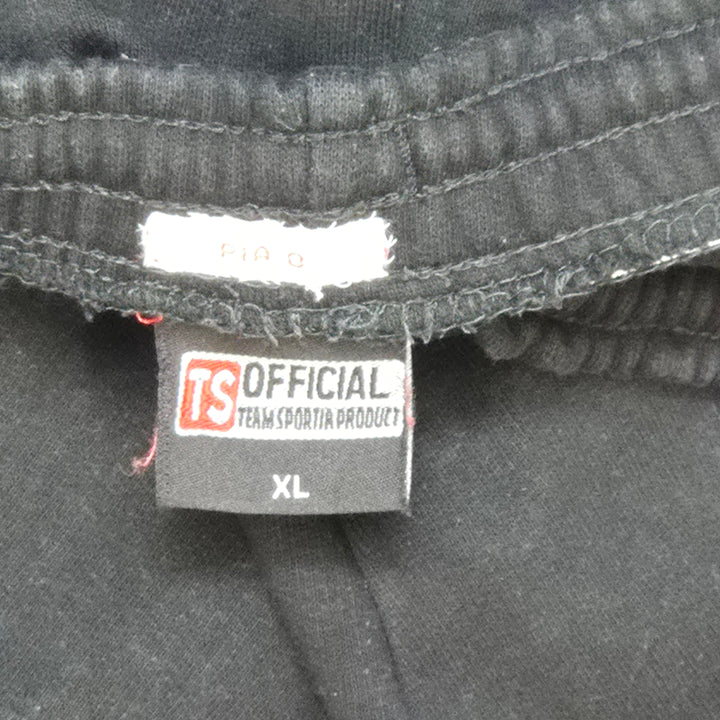 Retro svarta joggingbyxor Team Sportia XL