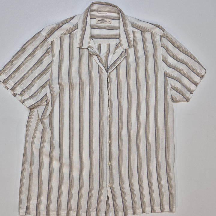 Elegant retro linneskjorta Dressmann XL