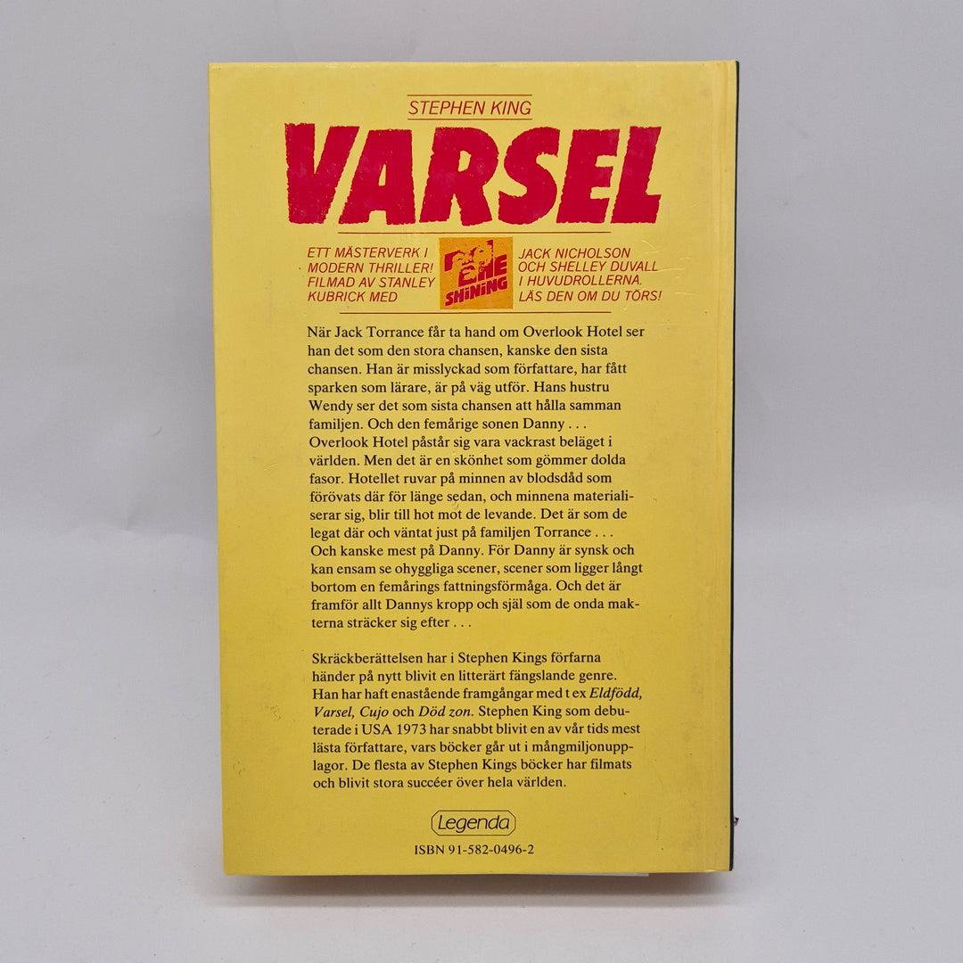 Retro bok "Varsel" av Stephen King