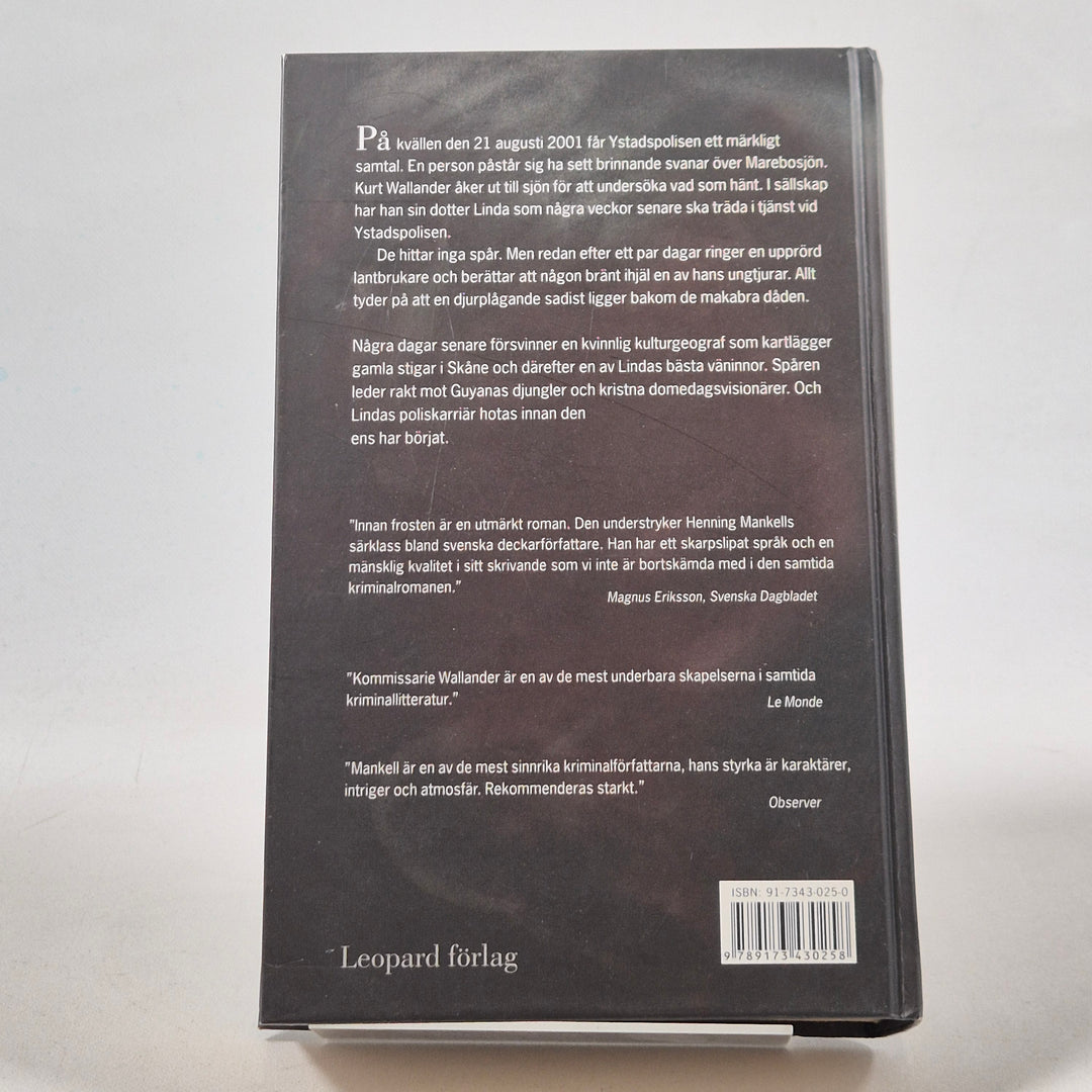 "Innan frosten" av Henning Mankell, begagnad bok