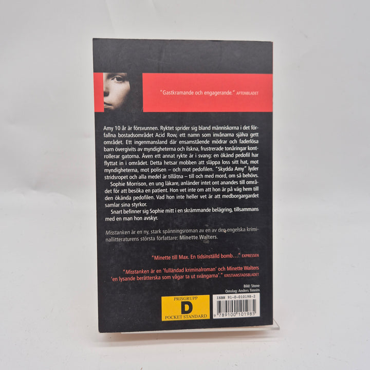 Minette Walters psykologiska thriller Misstanken bok