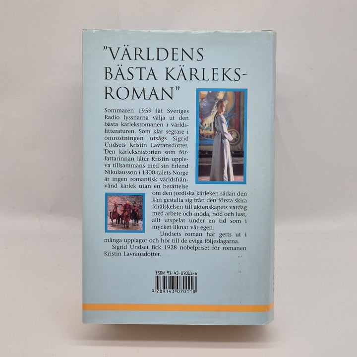 Bok "Kristin Lavransdotter" Sigrid Undset Retro