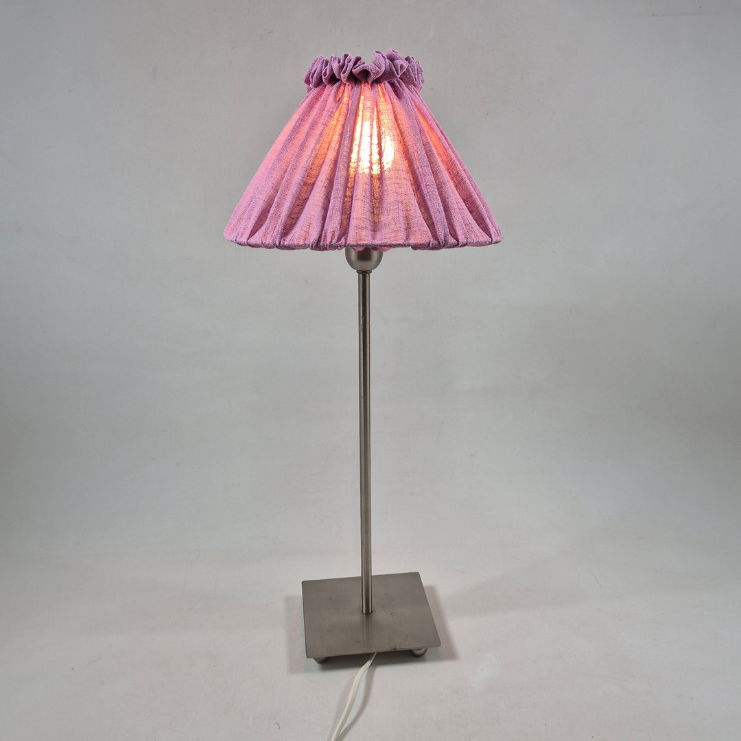 Rosa Bordslampa Hemtex med Veckad Skärm
