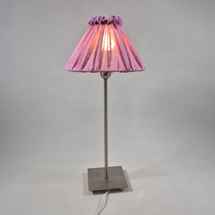 Rosa Bordslampa Hemtex med Veckad Skärm