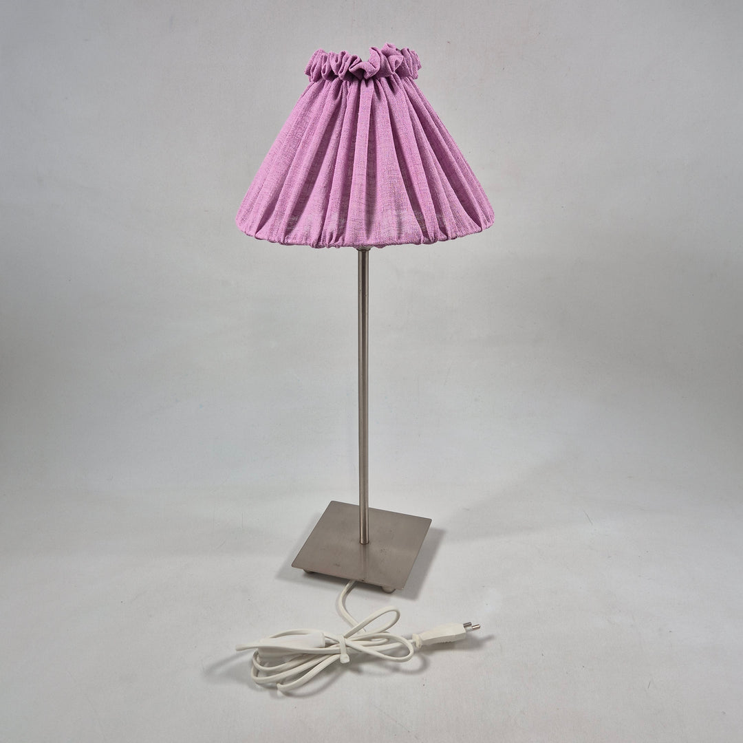 Rosa Bordslampa Hemtex med Veckad Skärm