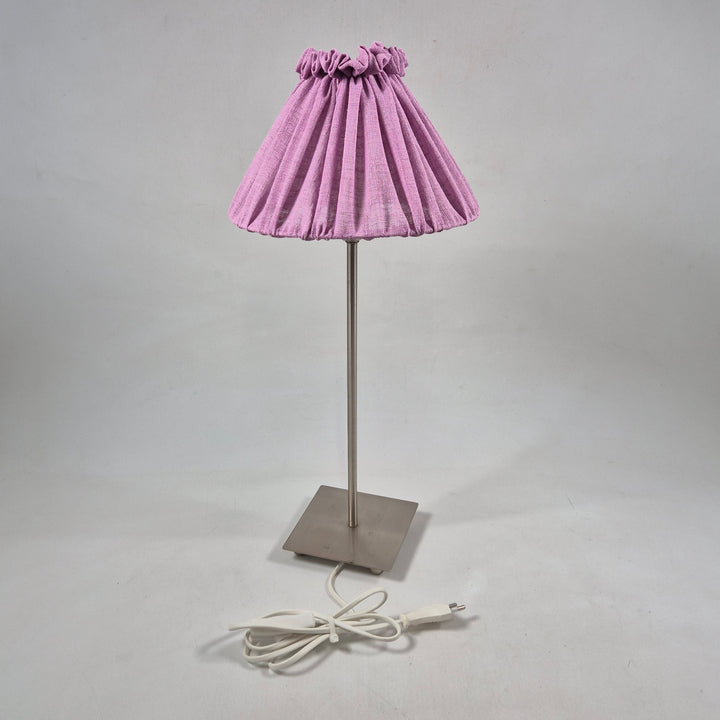 Rosa Bordslampa Hemtex med Veckad Skärm