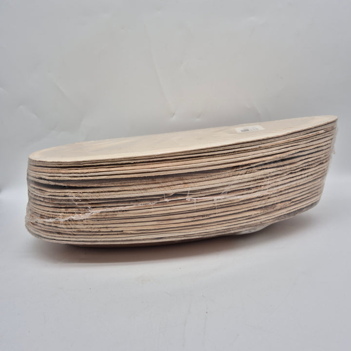 Unik hållbar oval palmbladstallrik 32x18 cm