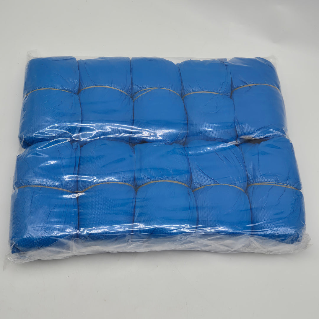 Blå skoskydd – engångsöverdrag för skor