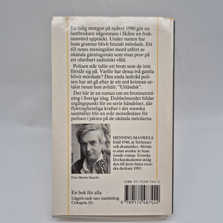Mördare utan ansikte av Henning Mankell