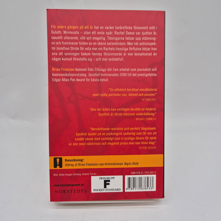 Brian Freemans spännande thriller Syndfull pocketbok