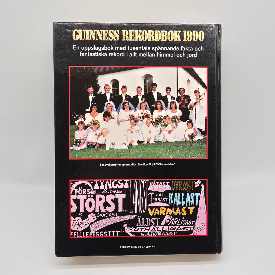 Guinness Rekordbok Retro 1990 Samlarobjekt