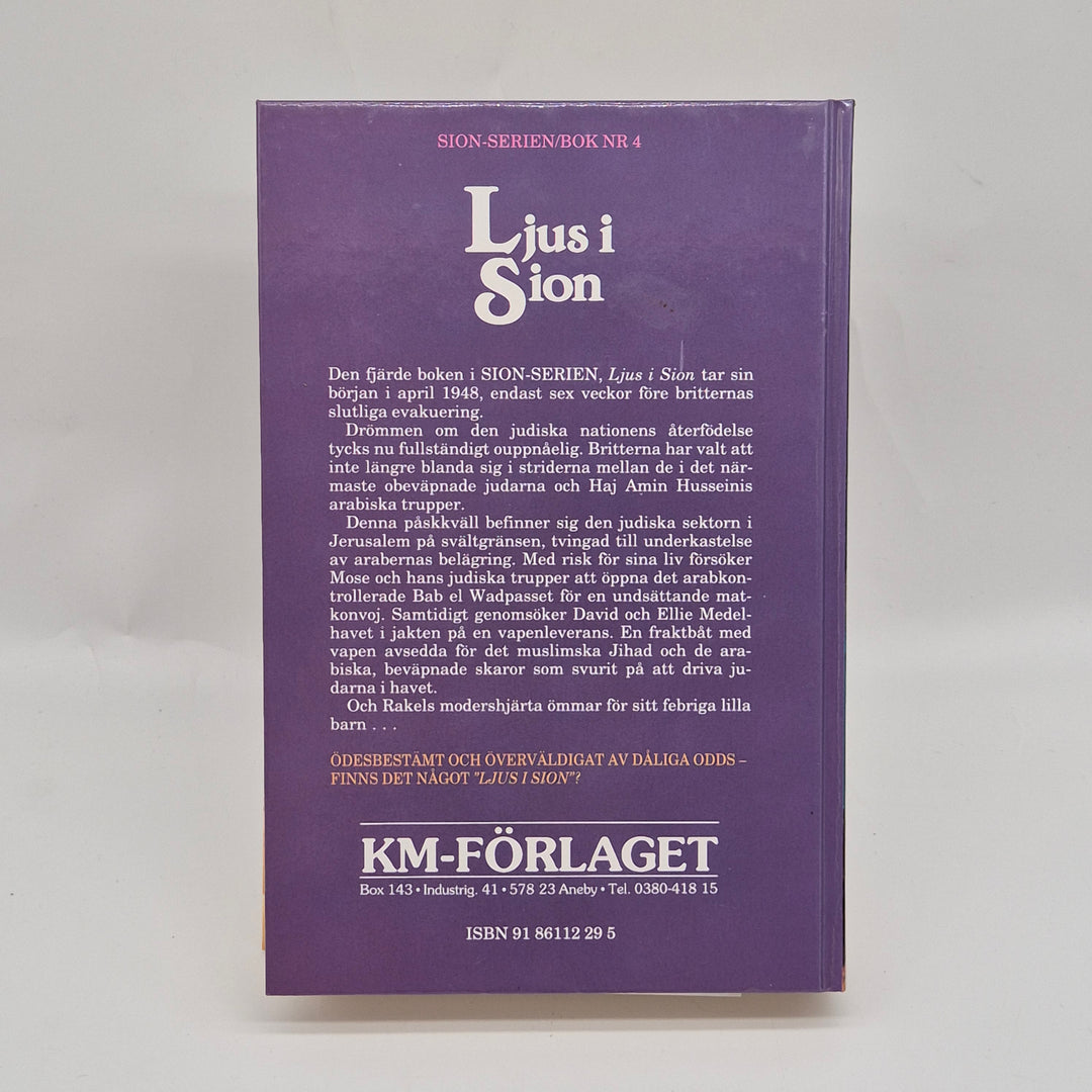 Historisk roman Ljus i Sion, retro bok