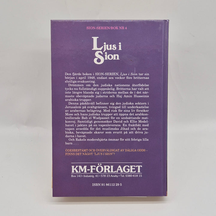 Historisk roman Ljus i Sion, retro bok