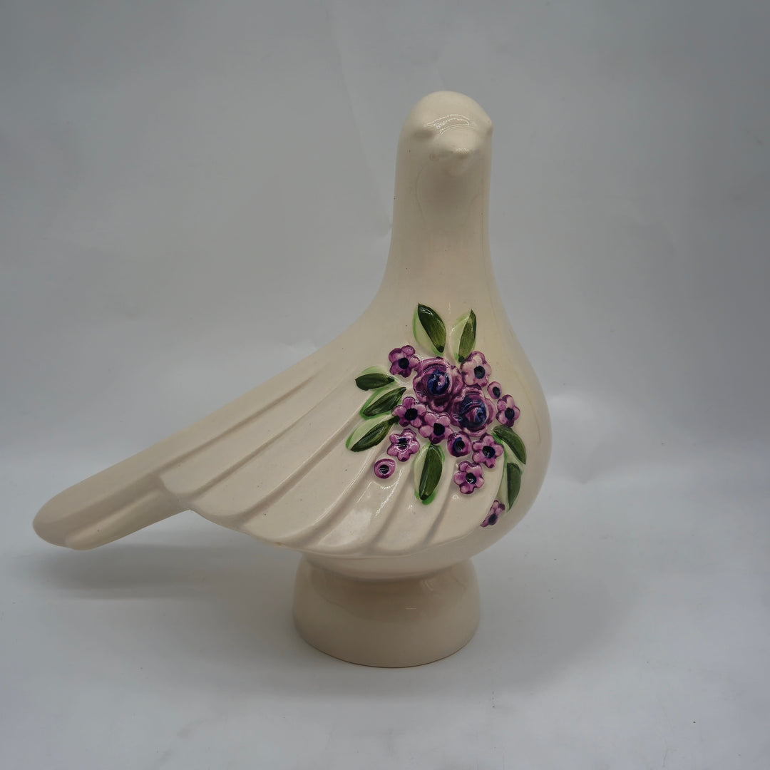 Retro keramikduva med blomstermotiv Deco Helsingborg