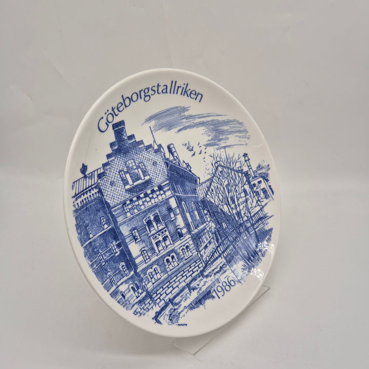 Göteborgsretro tallrik från 1986 av keramik