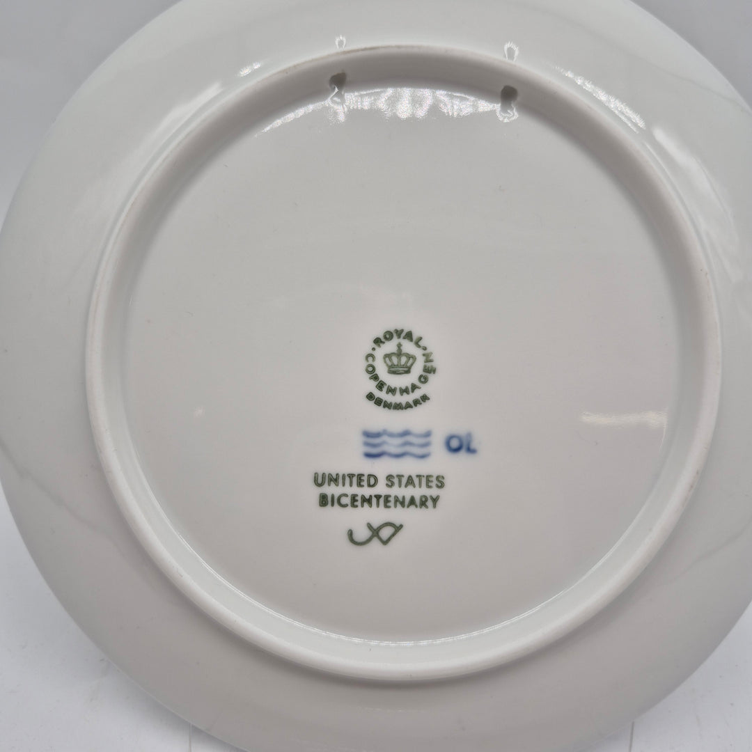 Retro samlartallrik Royal Copenhagen blåvit porslin