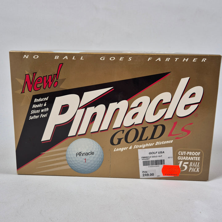 Pinnacle Gold LS golfbollar hållbara och långflygande