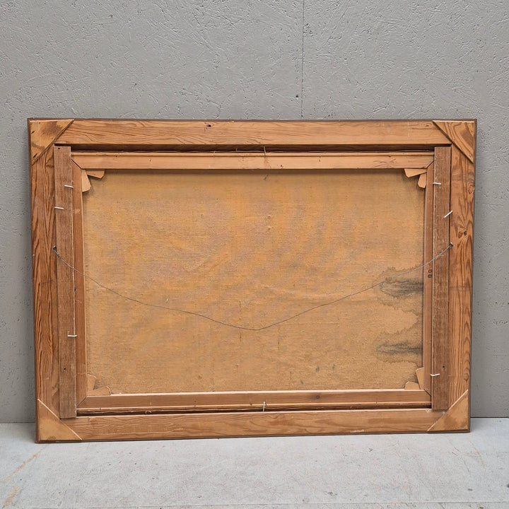 Tavla – Landskap med fjällmotiv, signerad Bech (113x83 cm)