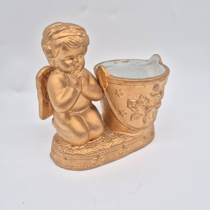 Änglakruka i lera, retro och charmig