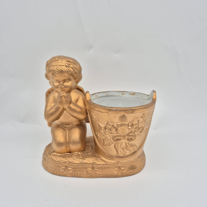 Änglakruka i lera, retro och charmig