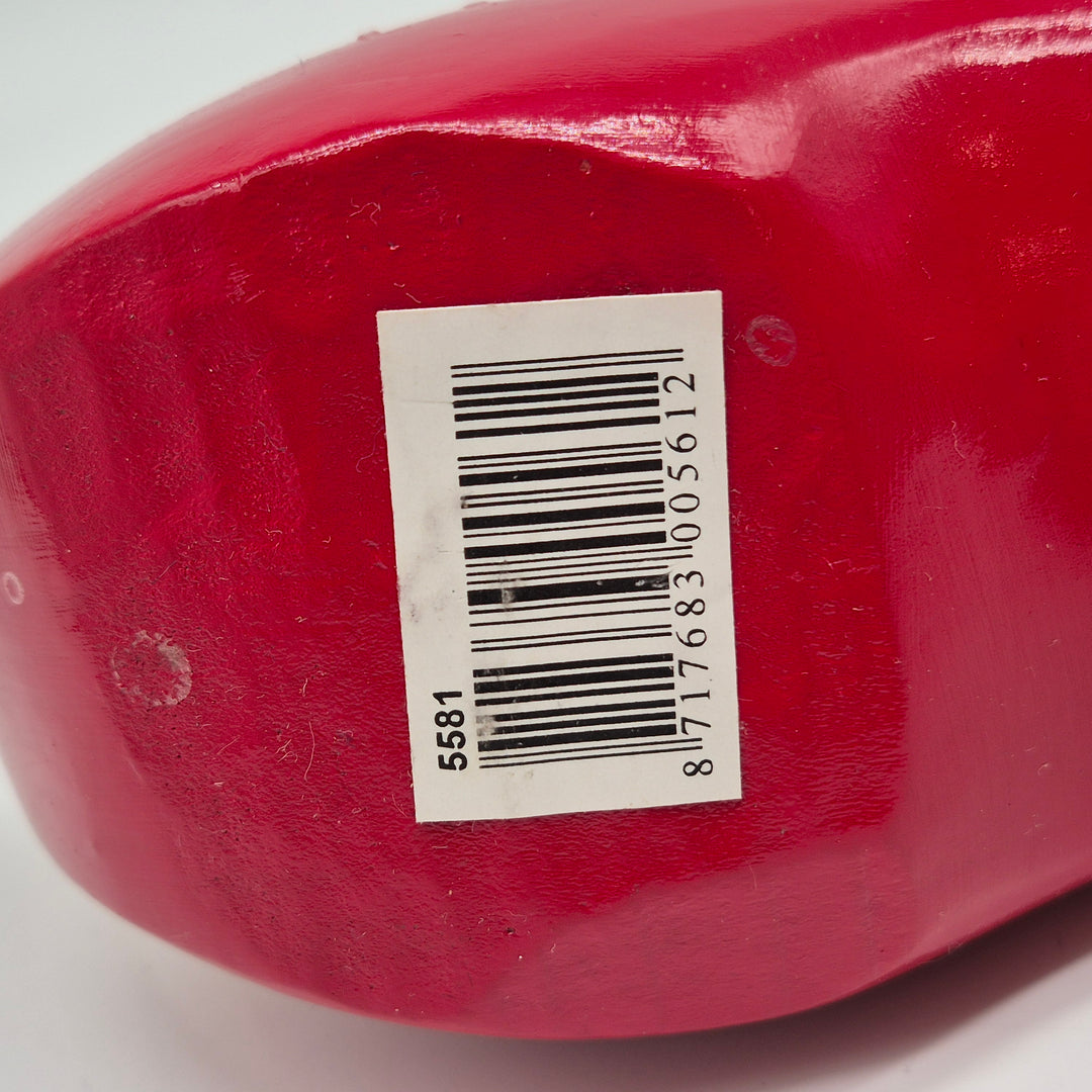 Färgglad retro nederländsk träsko i trä