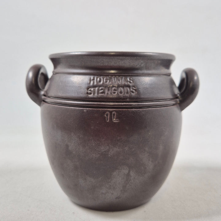Klassisk Höganäs stengodsgryta retro stil