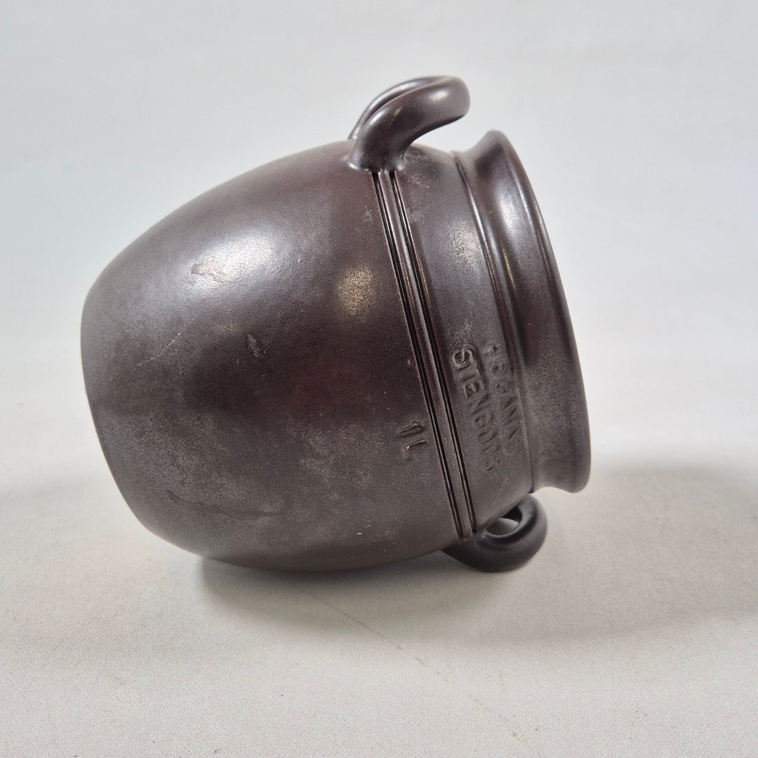 Klassisk Höganäs stengodsgryta retro stil