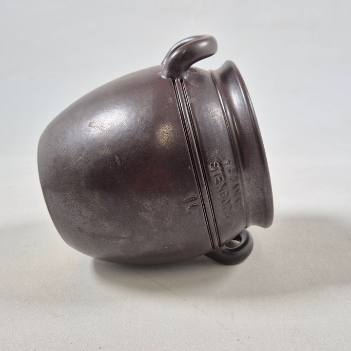 Klassisk Höganäs stengodsgryta retro stil